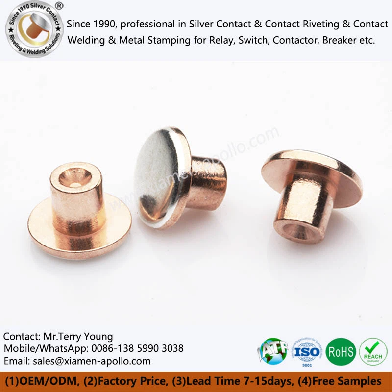 المسامير الاتصال مركب الفضة ثنائية المعدن