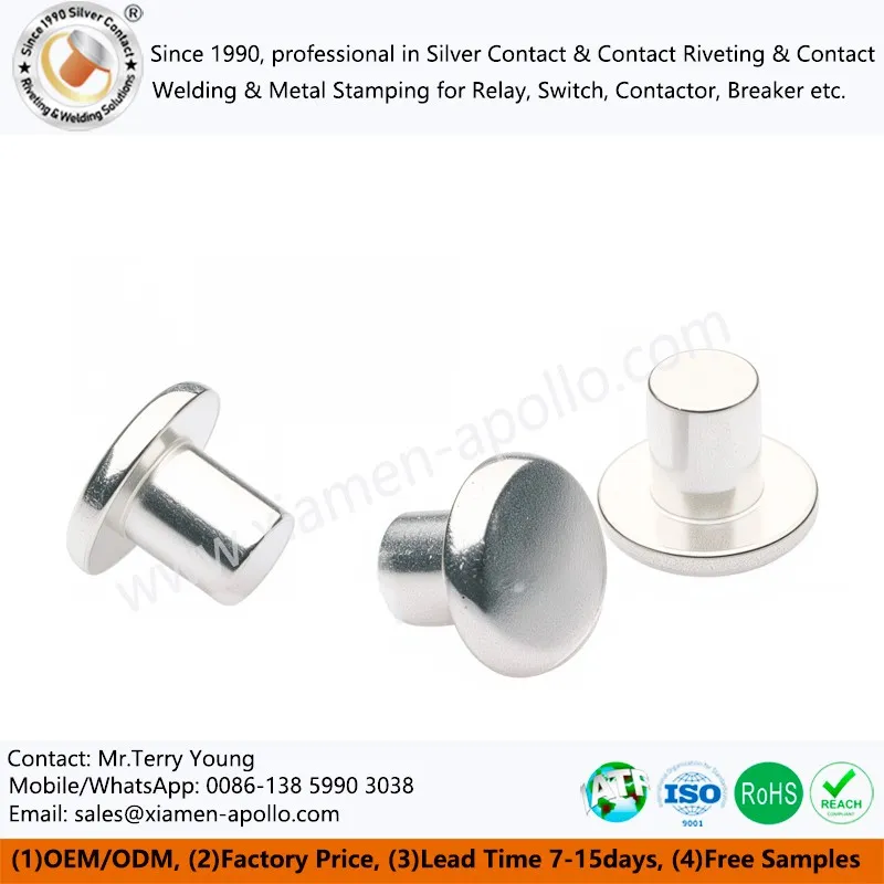 Solid Silver Contacts