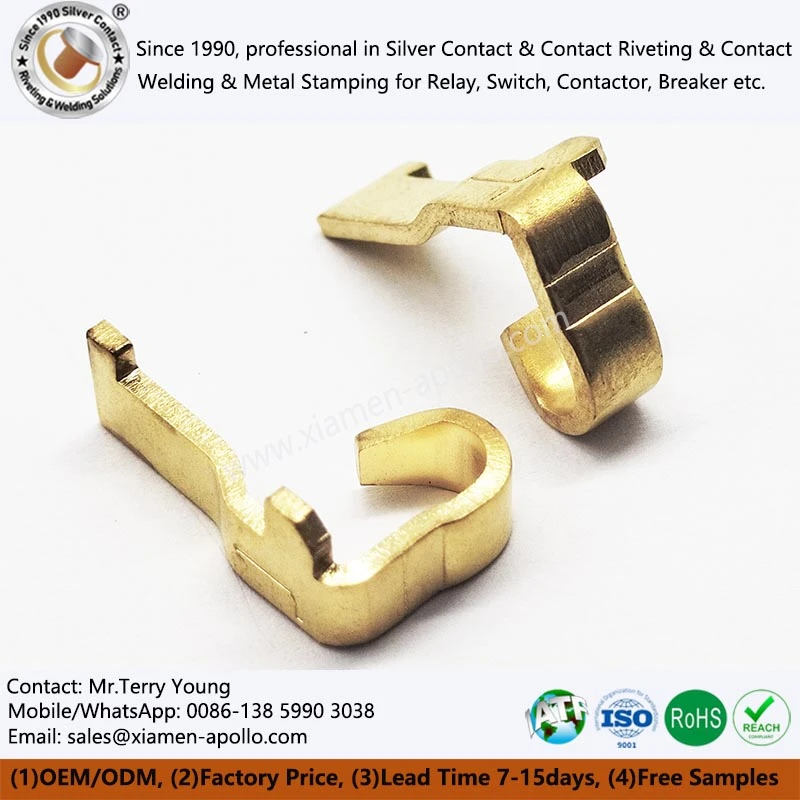 Electrical Contacts Stamping Brass Parts Custom