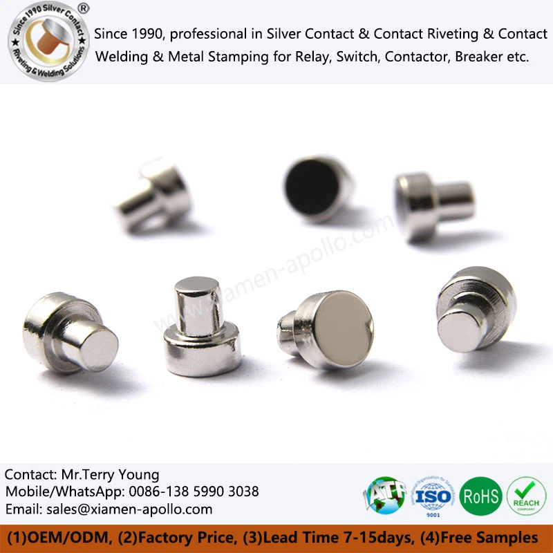 Tungsten Rivets for Electrical Contacts Tungsten Rivets for Electrical Contacts