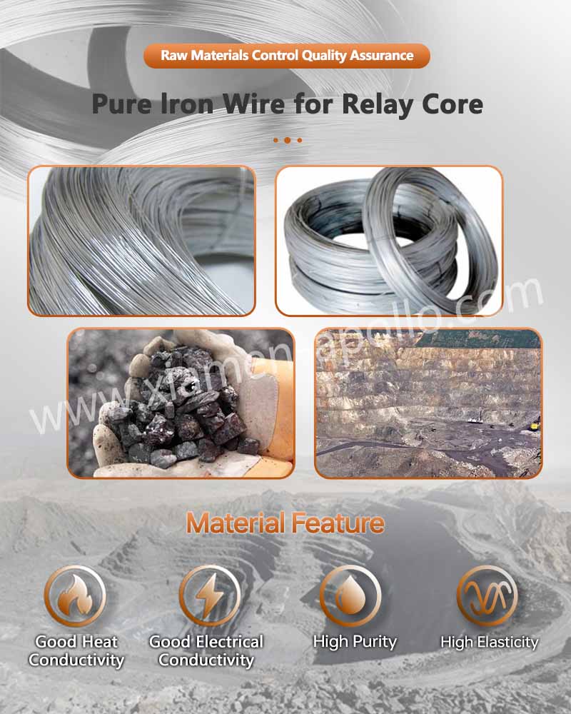 Pure Iron Material for Latching Relay Iron Core Pure Iron Material for Latching Relay Iron Core