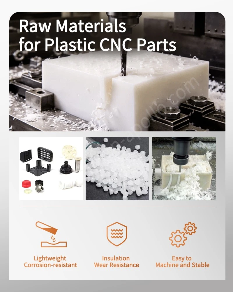 Raw materials for Engineering Plastics CNC Parts Raw materials for Engineering Plastics CNC Parts