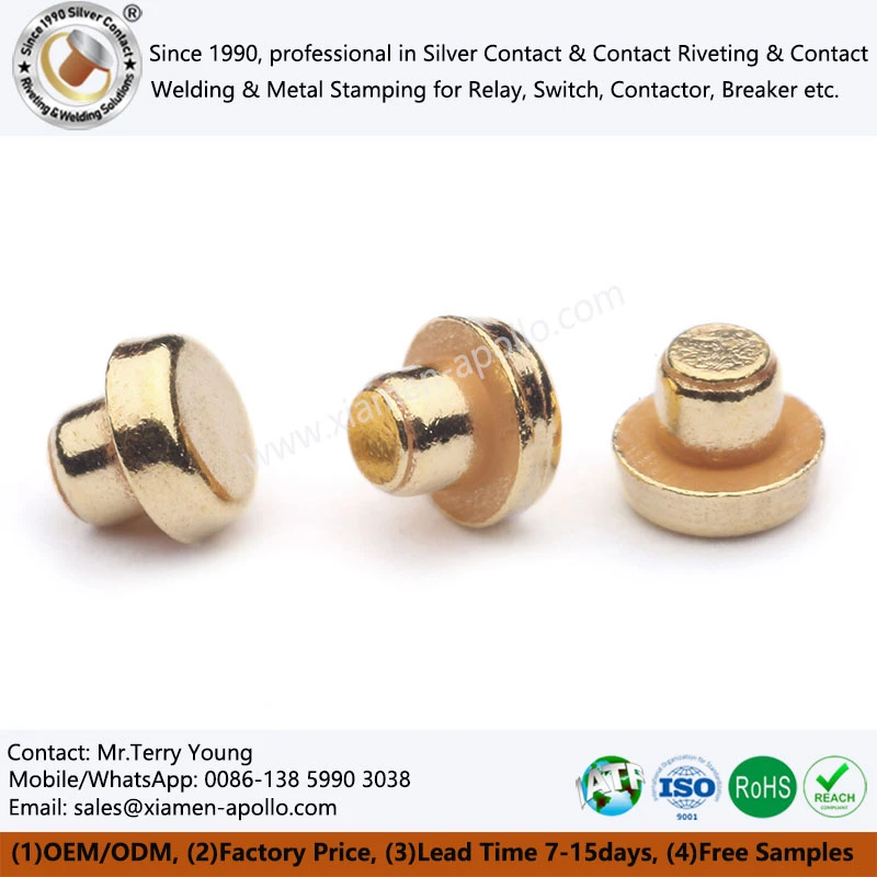 Bimetal Contacts with Au Plated Bimetal Contacts with Au Plated