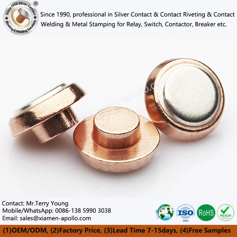 Silver Electronic Contact for Energy Meter Latching Relay Silver Electronic Contact for Energy Meter Latching Relay