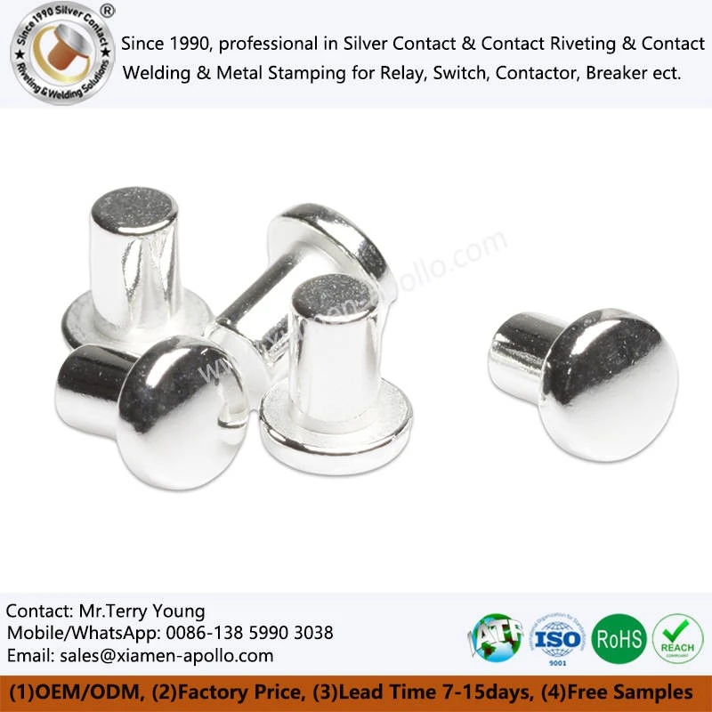 Solid Silver Contacts